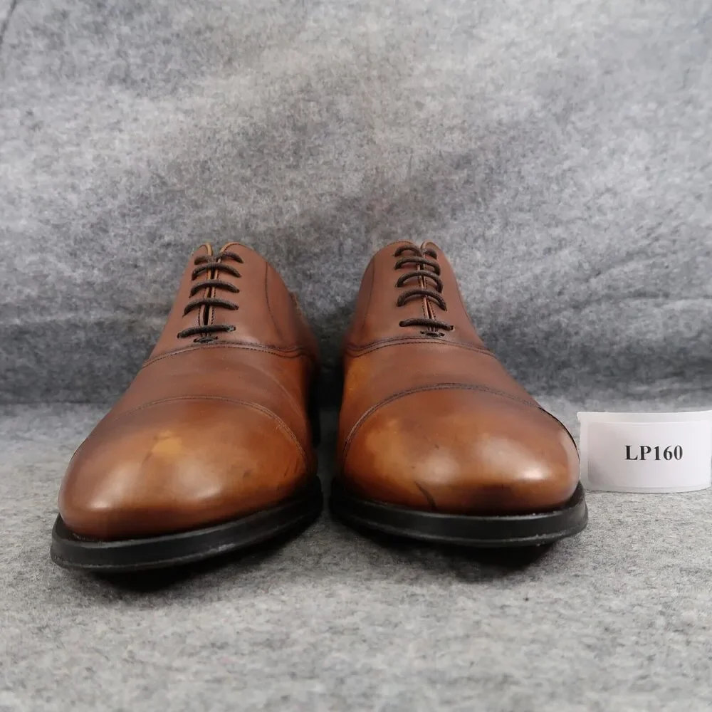 To Boot Shoes Men 8 Oxford Cap Toe Formal Calf Leather Brandon II Classic Cognac